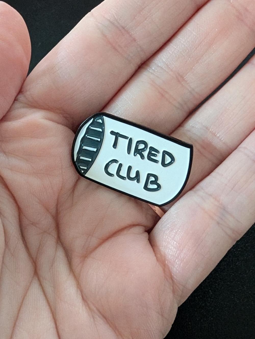 “Tired Club” Pillow Enamel Pin
